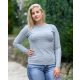 Görögmintás kötött szürke pulóver (S/M-L/XL)