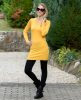 Vékony kötött sárga hosszú ruha (S/M-L/XL)