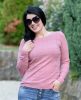 Négyzetmintás rózsaszín pulóver (S/M-L/XL)