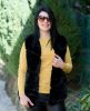 Görögmintás kötött sárga pulóver (S/M-L/XL)
