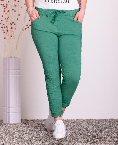 Egyszínű zöld nadrág (M-L)