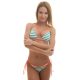 Poppy Crystal Venice Zöld-Fehér-Lazac Bikini