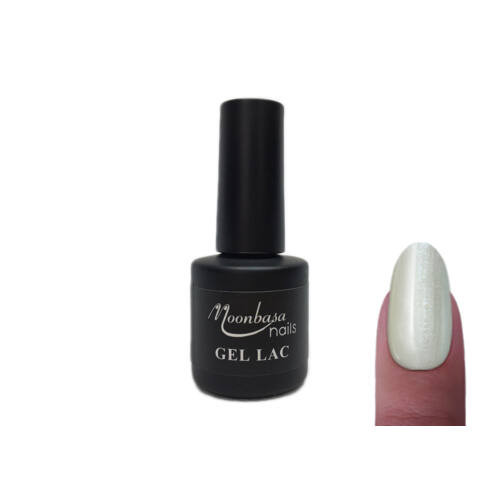 MoonbasaNails Géllakk 6ml #245 gyöngyházfényű fehér