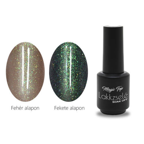 MoonbasaNails Magic TOP géllakk 5ml #459 csillámos pezsgő