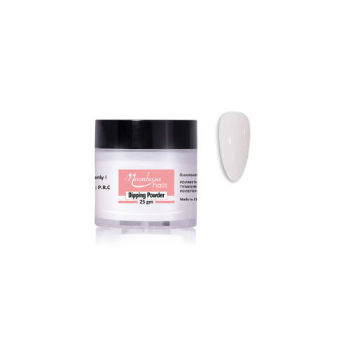 MoonbasaNails Dipping powder 30ml #02 Fehér