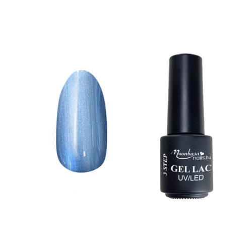 MoonbasaNails 3step géllakk 4ml #211 Gyöngyház izlandi kék