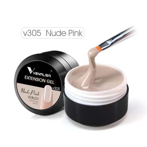 Venalisa Builder gel 15 ml V305/Nude pink (hosszabbító zselé)