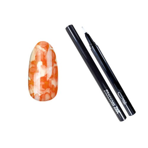 MoonbasaNails Blossom ink - Nail brush pen 1ml #09 Narancsvörös