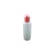 MoonbasaNails Áttetsző műanyag folyadék flakon pink kupakkal 100ml #006