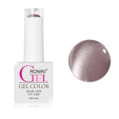 Roniki Glitter cat eye gél lakk 01 - mágnesezhető