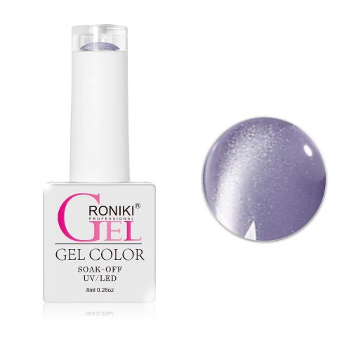 Roniki Glitter cat eye gél lakk 07 - mágnesezhető