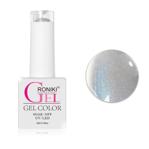 Roniki Glitter cat eye gél lakk 10 - mágnesezhető