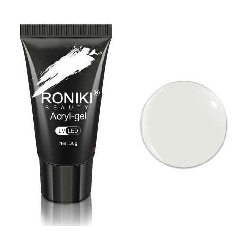 Roniki hema & TPO free poly gel - white - 30g - hema és TPO mentes