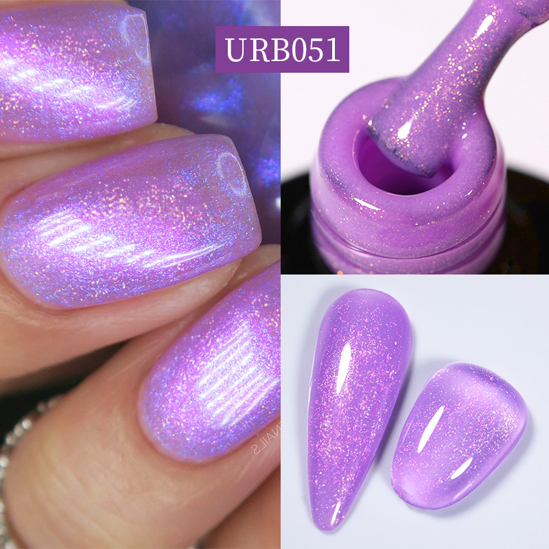 UR Sugar Shiny Glitter Rubber Base Gel URB051
